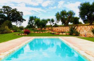 Giardino ulivi piscina Cisternino #10
